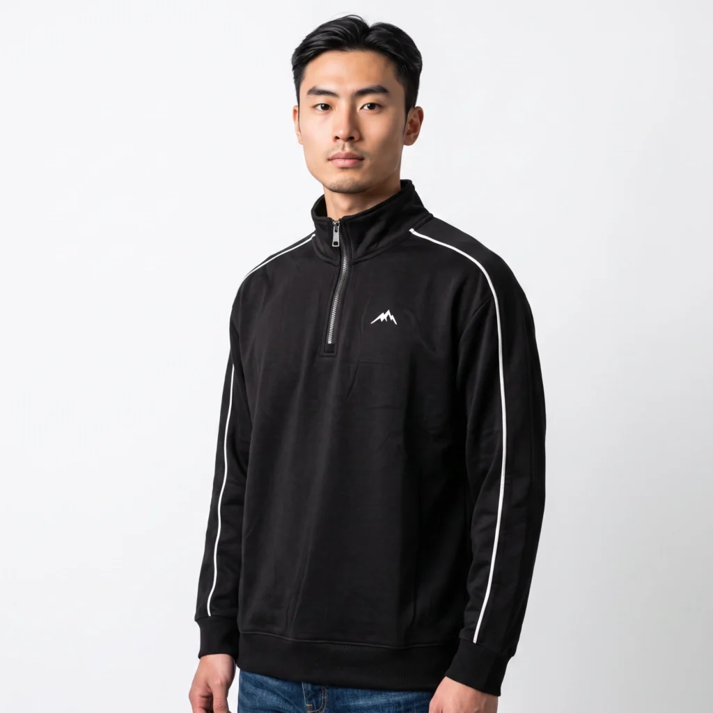 chaqueta tp larga unisex negro