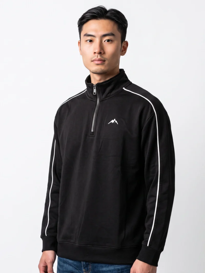 chaqueta tp larga unisex negro