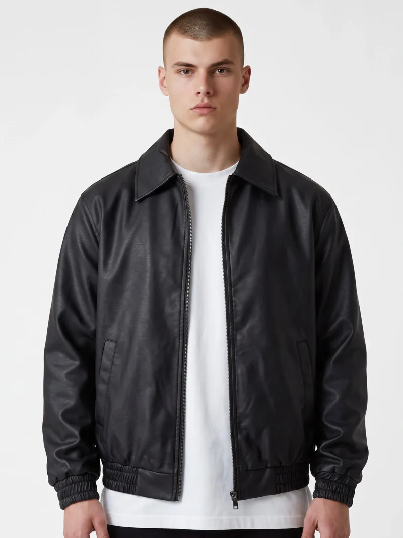chaqueta tp larga unisex negro