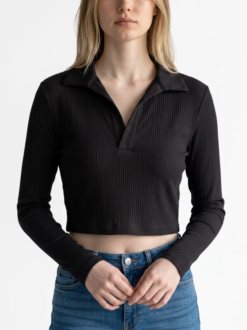 blusa basica manga larga